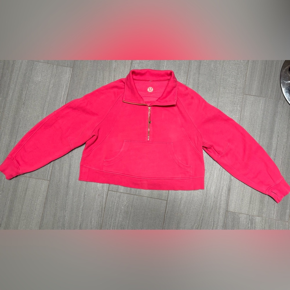 Lululemon Pink Half-Zip Oversized Pullover size XL/XXL